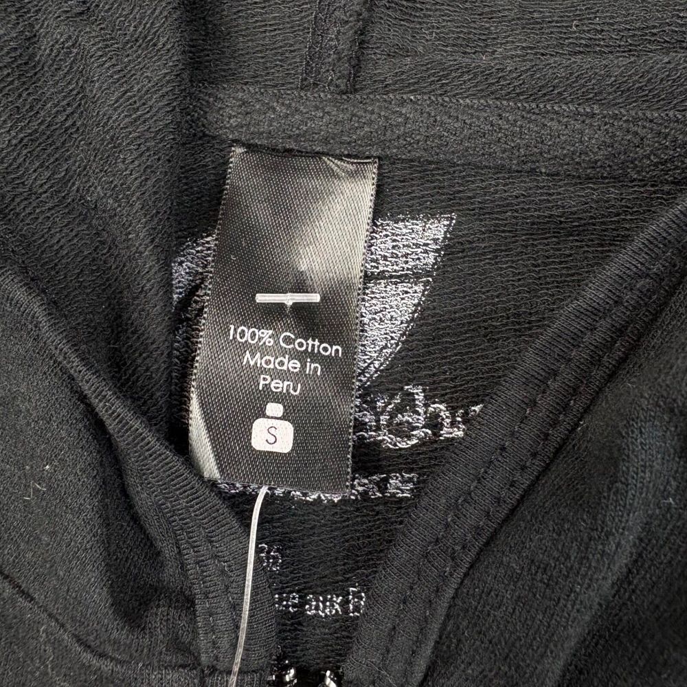 NWT Vintage Y2K Super G Hoodie Womens S Black Ready Action Hein Gericke Grunge - Picture 6 of 13